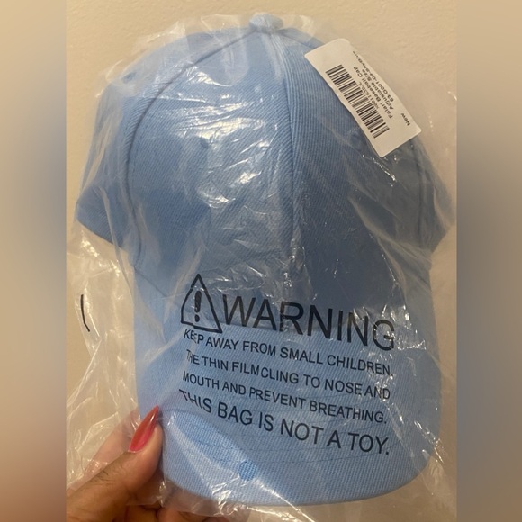 Sky Blue Baseball Cap w/Adjustable Strap, NIP - Picture 6 of 10